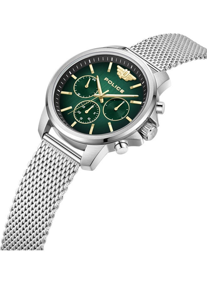 Men's Analog Round Shape Stainless Steel Wrist Watch PEWJK0006303 - 44 Mm