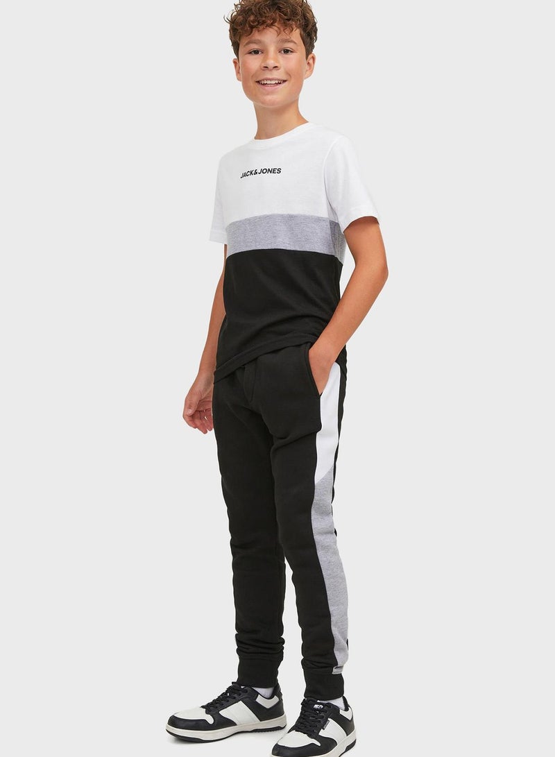 Youth Drawstring Cuffed Sweatpants