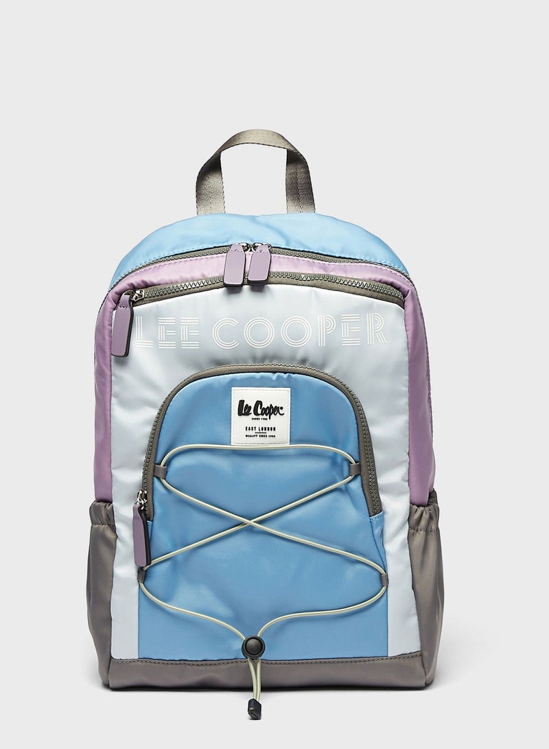 Top Handle Logo Backpack