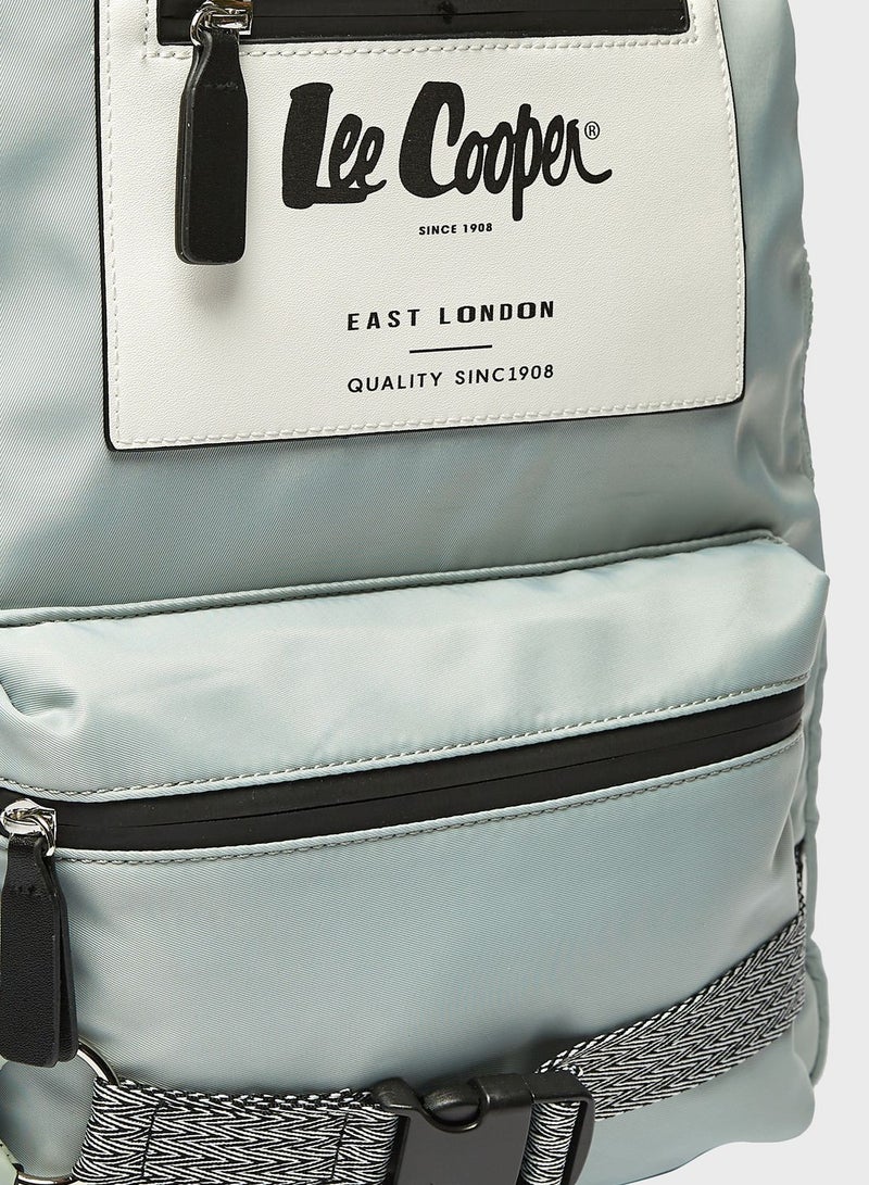 Top Handle Logo Backpack