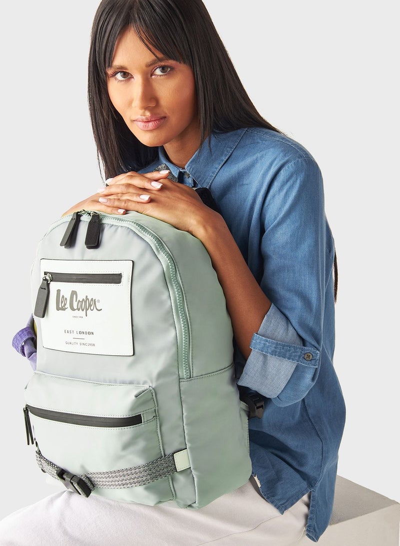 Top Handle Logo Backpack