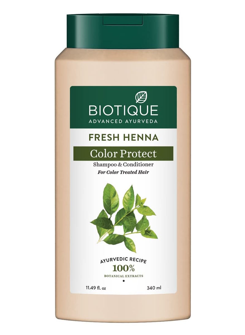 Biotique Fresh Henna Color Protect Shampoo & Conditioner, 340ml