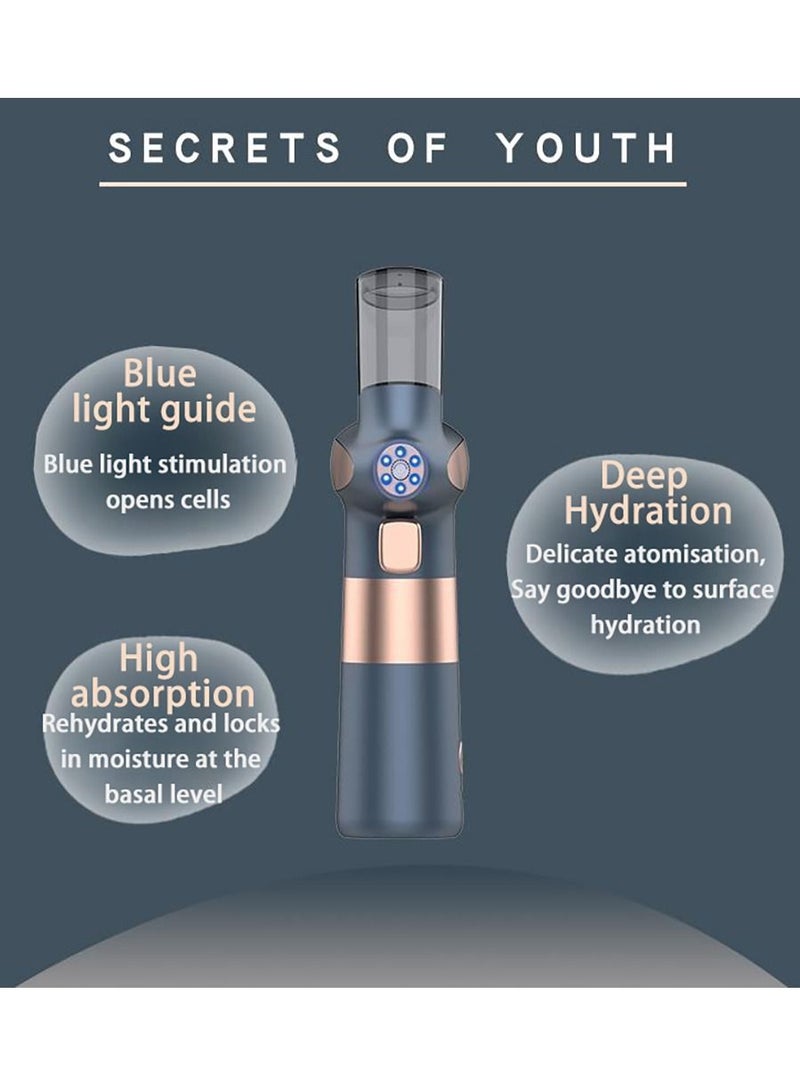 Home Nano High Pressure Handheld Blue Light Oxygenator Face Hydration Instrument