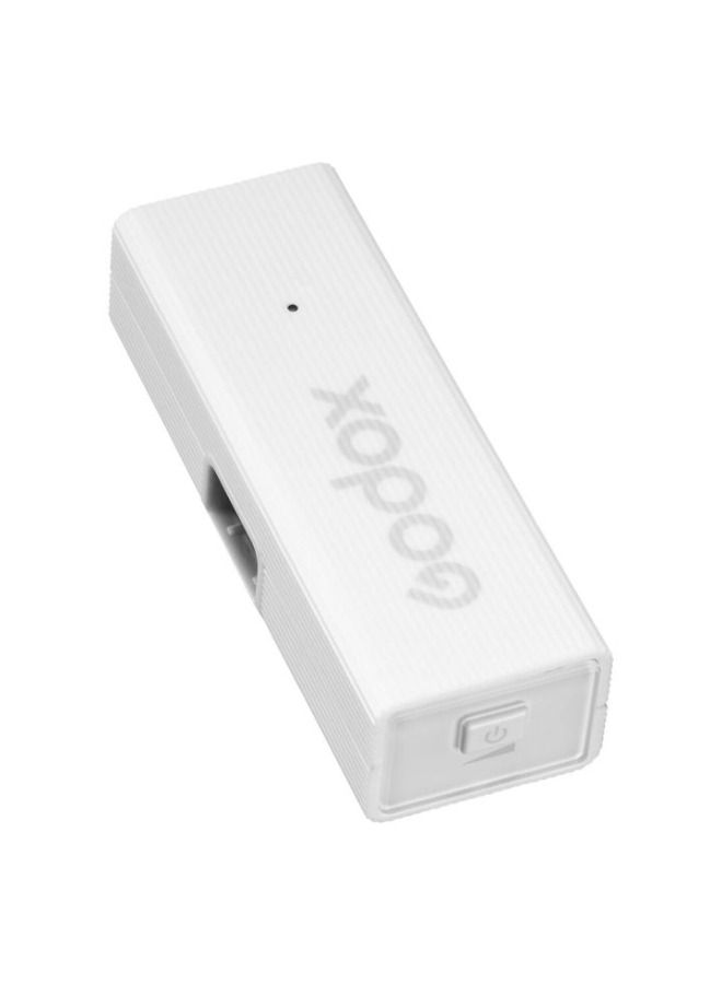 Godox MoveLink Mini LT 2-Person Wireless Microphone System for Cameras & iOS Devices (2.4 GHz, Cloud White)