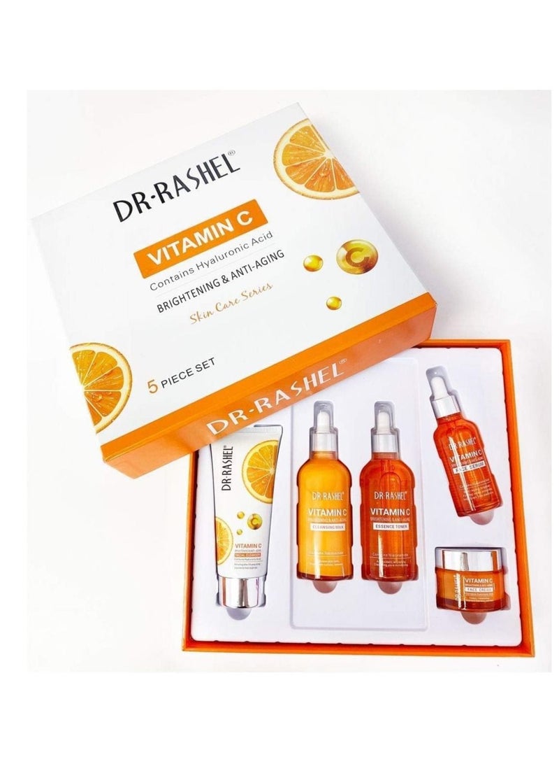 Dr. Rashel Vitamin C Skin Care Mask Set - 5-Piece Set for Glowing Skin