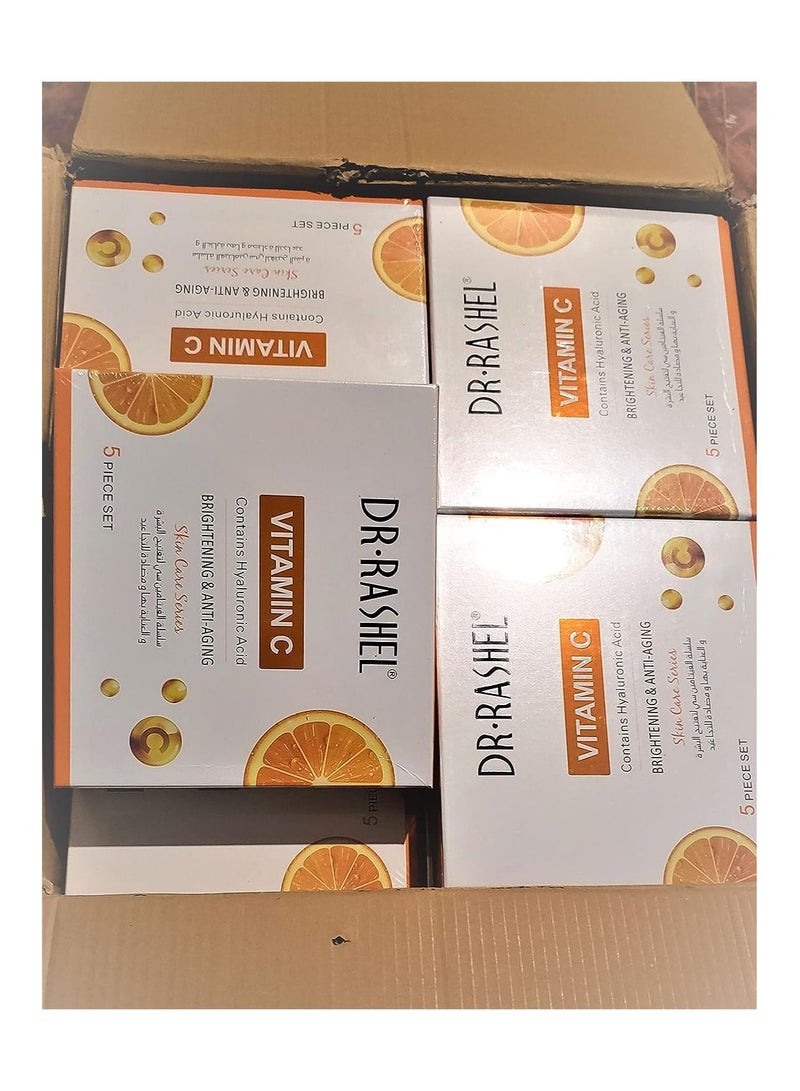 Dr. Rashel Vitamin C Skin Care Mask Set - 5-Piece Set for Glowing Skin