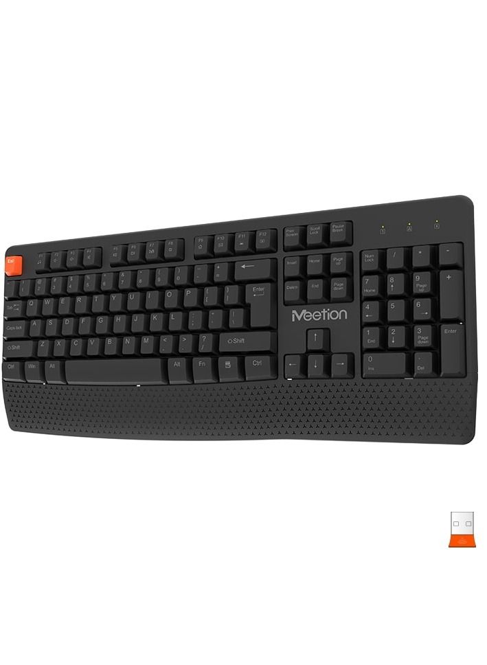 Meetion Wireless Ergonomic Keyboard Mouse Combo C4130 Adjustable stand Precision Control Ergonomic Design