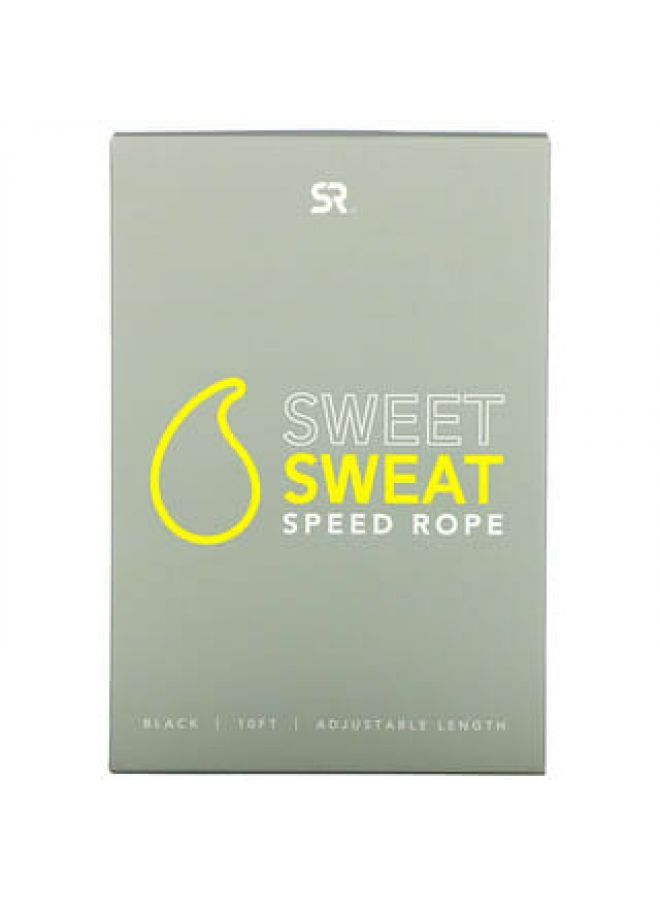Sports Research Sweet Sweat Speed Rope Black 1 Jump Rope