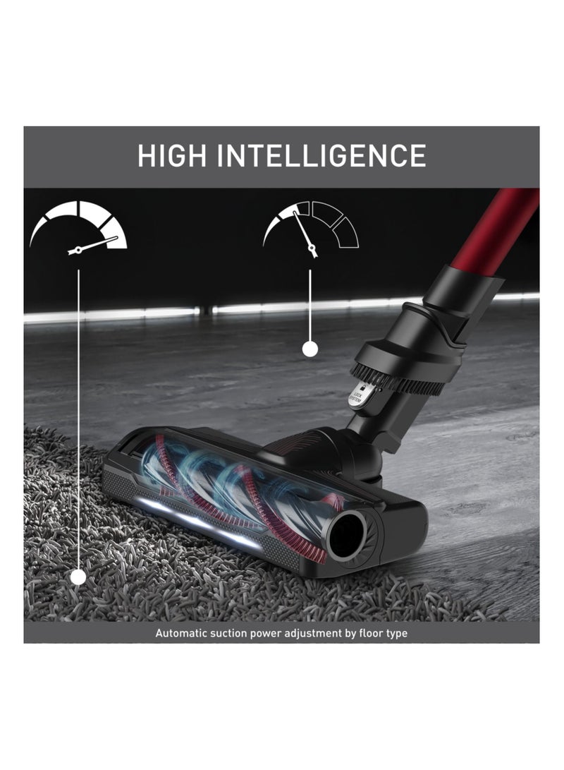 Cordless Vacuum Cleaner | X-Force Flex 9.60 Vacuum Cleaner Cordless | Animal Care Model | Strong Constant Suction Power |Long-Lasting Battery | Flex Tube System | Automatic Suction Power Adjustment by Floor Type | 2 Years Warranty 100 W TY2079HO Red