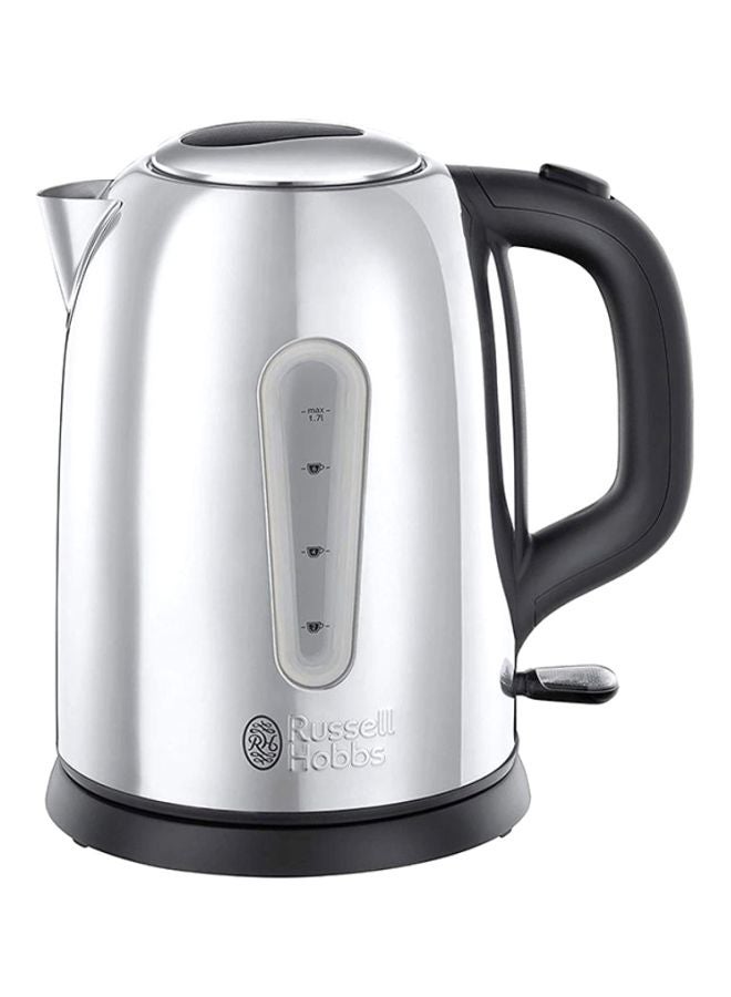 Electric Kettle, Sleek Stainless Steel Design with Rapid Boil, Perfect for Warm Beverages for Home & Office Use 1.7 L 3000 W 23760 Silver