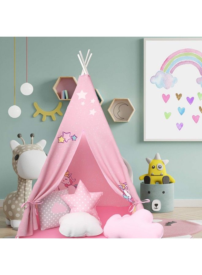 Teepee Tent For Girls Toys For 2 Year Old Girls Gifts Unicorn Toys For Girls Indoor And Outdoor Unicorn Gifts (Pink)