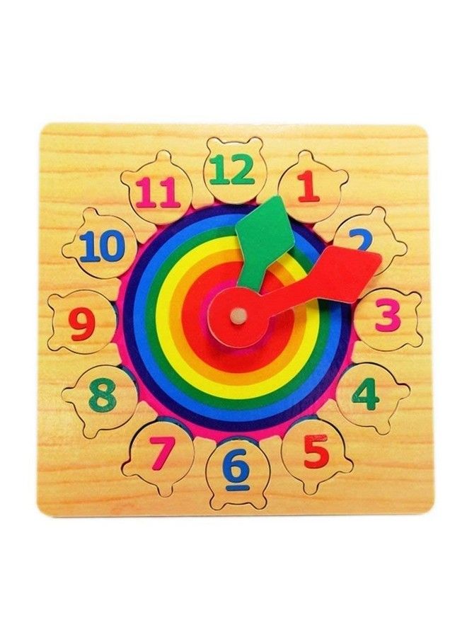 Clock Learning Puzzle For Kidsteaching Time Montessori Toys For Toddlers Learning Clock Early Learning Educational Toy Gift For 3 Year Old Toddler Baby Kids(Puzzle Clock) (Multicolor)