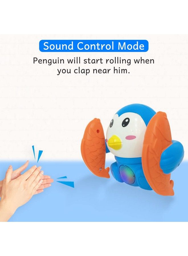 Dancing Crawling Baby Toys For 6 Month Old Baby Girls Boys Kids Musical Toys For Babies With Light With 360° Spinning & Rolling Moving Toys For 612 Months Penguin Sound Toybis Approved