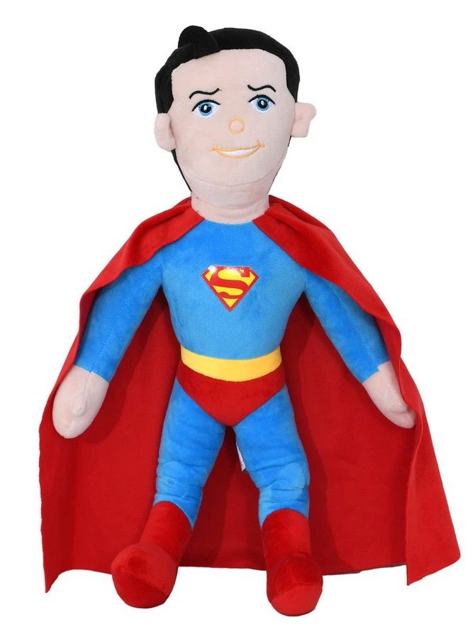 Plush Stuffed Standing Blue Superman Soft Toy For Kids Boys45Cm