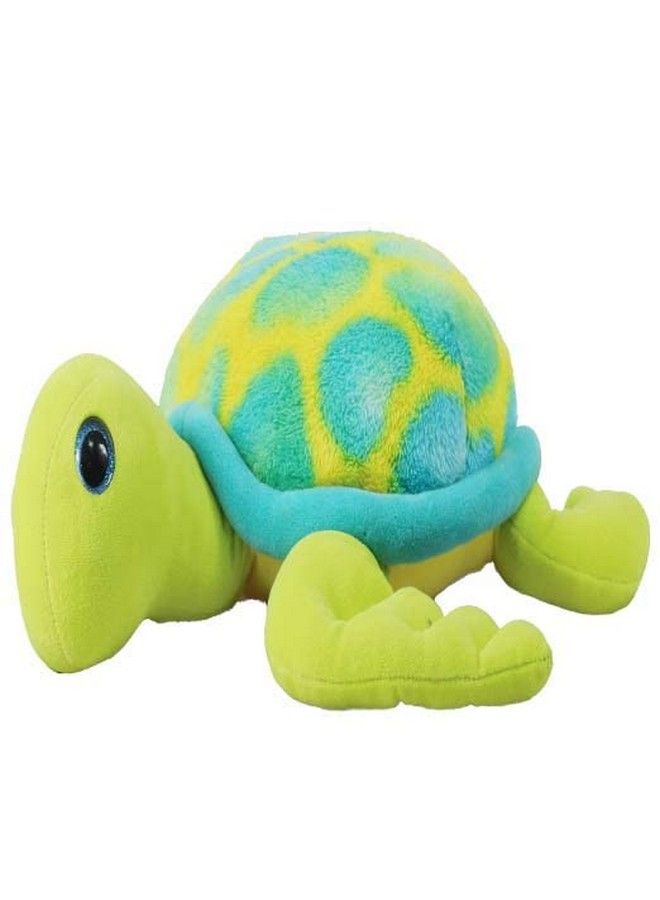 Neon Green Animal Plush Stuffed Glitter Eye Turtle Soft Toy For Kids40Cm