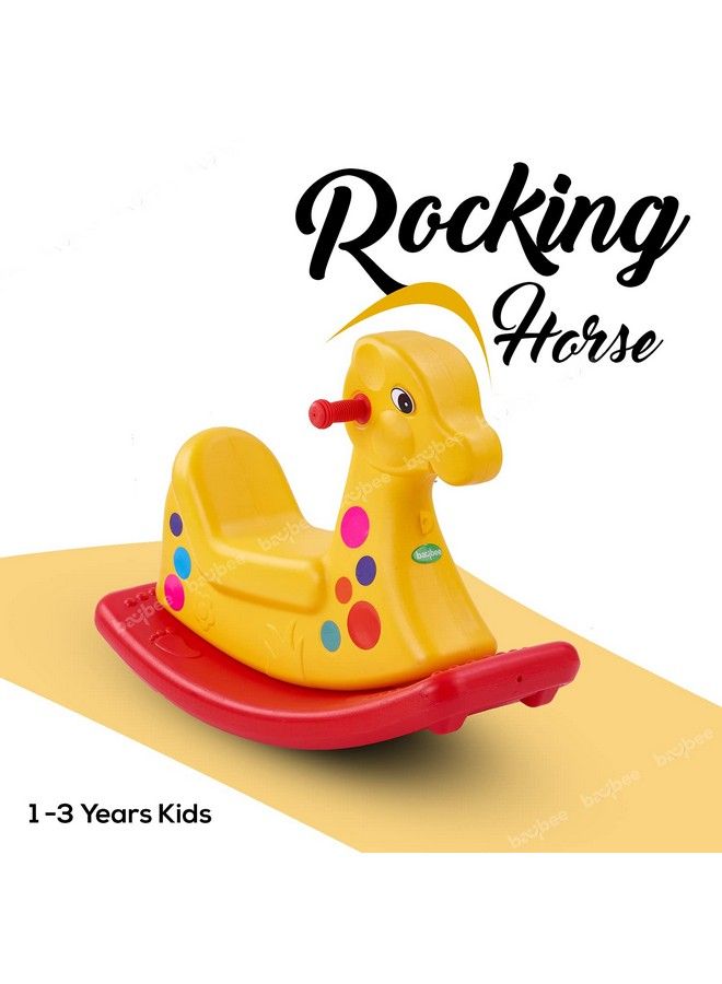 Boy'S And Girl'S Baby Plastic Horse Ride Rocking Chair For Indoors And Outdoors (12 Months3 Years) Multicolor