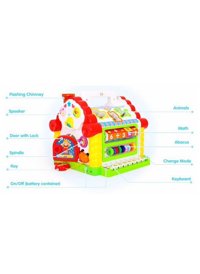 Multifunctional Musical Fun House Electronic Geometric Blocks Sorting Learning Educational Toys