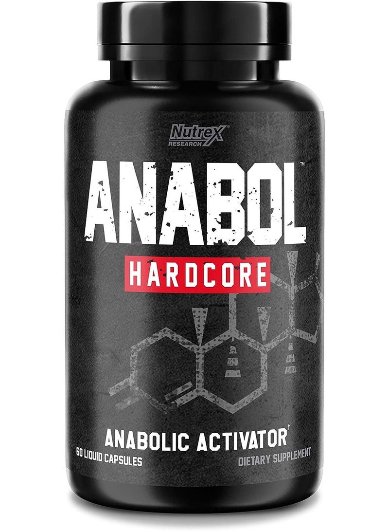 Nutrex Research Anabol Hardcore Anabolic Activator, Muscle Builder and Hardening Agent - 60 Capsules