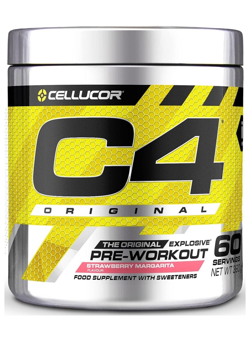 Cellucor Original Beta Alanine Sports Nutrition Bulk Pre Workout Powder for Men and Women | Best Pre-Workout Energy Drink Supplements Creatine Monohydrate Ice Strawberry Margarita 60 Servings