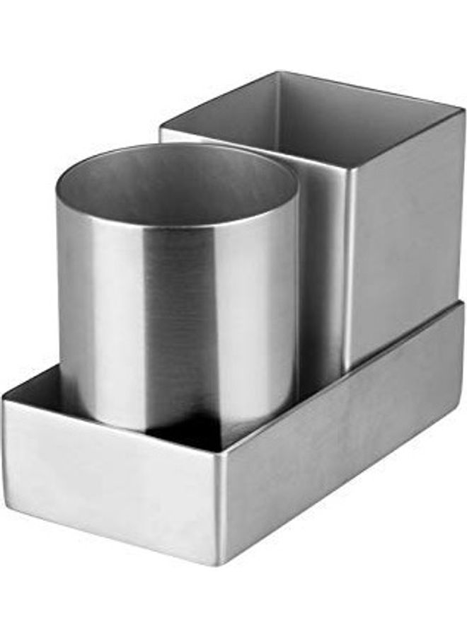Steel Sugar Packet Holder Silver