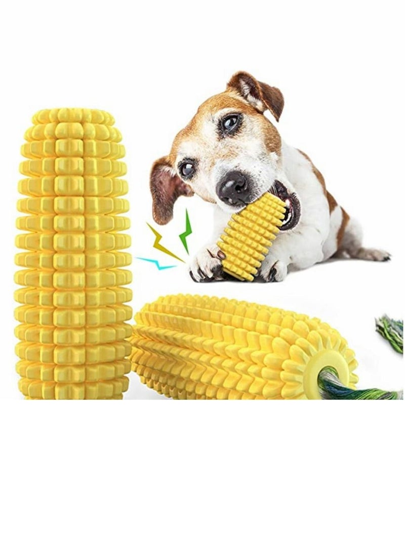 Dog Chew Toys, Puppy Toothbrush Clean Teeth Interactive Corn Toys, Pet Molar Bite Toy, Dog Toys Aggressive Chewers Small Meduium Large Breed for Training and Cleaning Teeth Health
