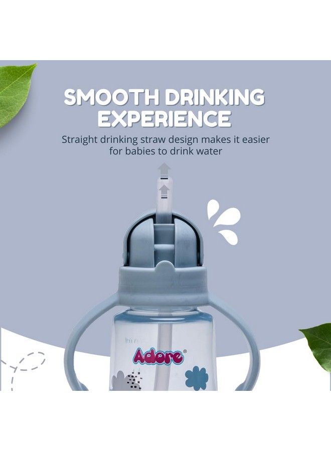 Bling Straw Sipper With Handle270Ml (Blue)