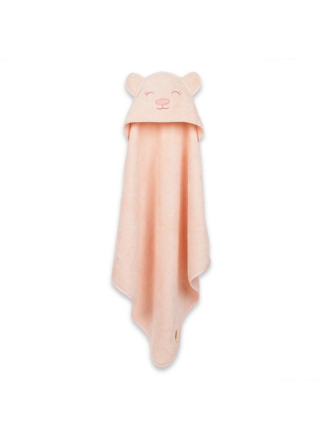 100% Organic Cotton Hooded Towel Ideal For Babies 05Years Luxurious And Super Absorbent Baby Towel Infant To Toddler Wrap Towel With Hood Soft Lightweight And Breathable Grrly Bear Pink