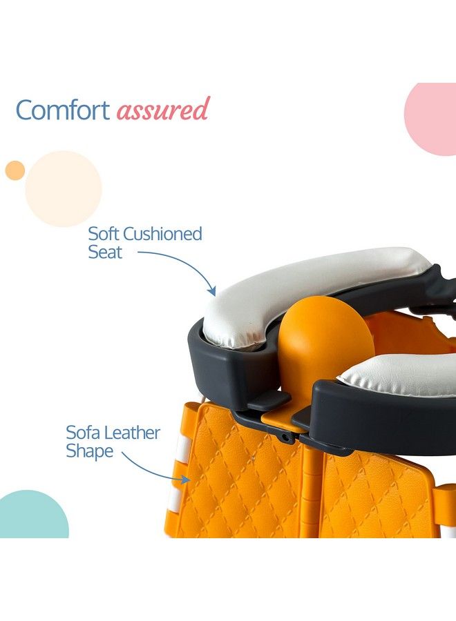 Foldable Baby Potty Seat With Splash Guard Kids Potty Training Seat For 1 + Year Child Portable & Travel Friendly For Indoor & Outdoor Suitable For Potty Training Of Boys & Girls (Multicolour)