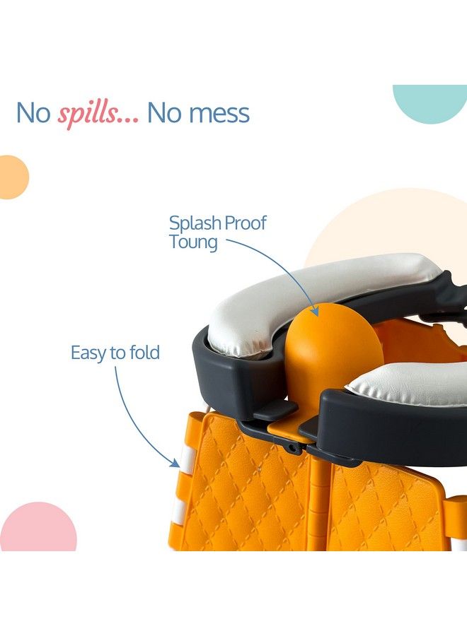 Foldable Baby Potty Seat With Splash Guard Kids Potty Training Seat For 1 + Year Child Portable & Travel Friendly For Indoor & Outdoor Suitable For Potty Training Of Boys & Girls (Multicolour)