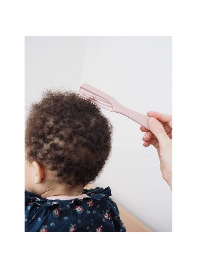 Comb + Hairbrush Set For Babies And Childrenintegrated Comb Storage System On The Back Of The Brushpink (920367)
