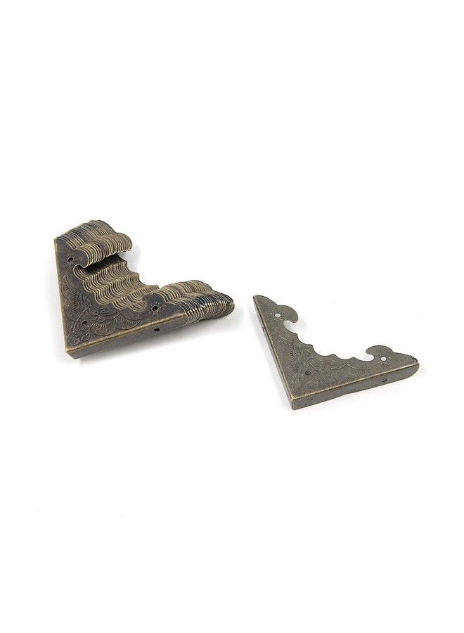 Vintage Metal Box Corner Protector Desk Edge Cover Screw Fixed Furniture Corner Guard 15 9