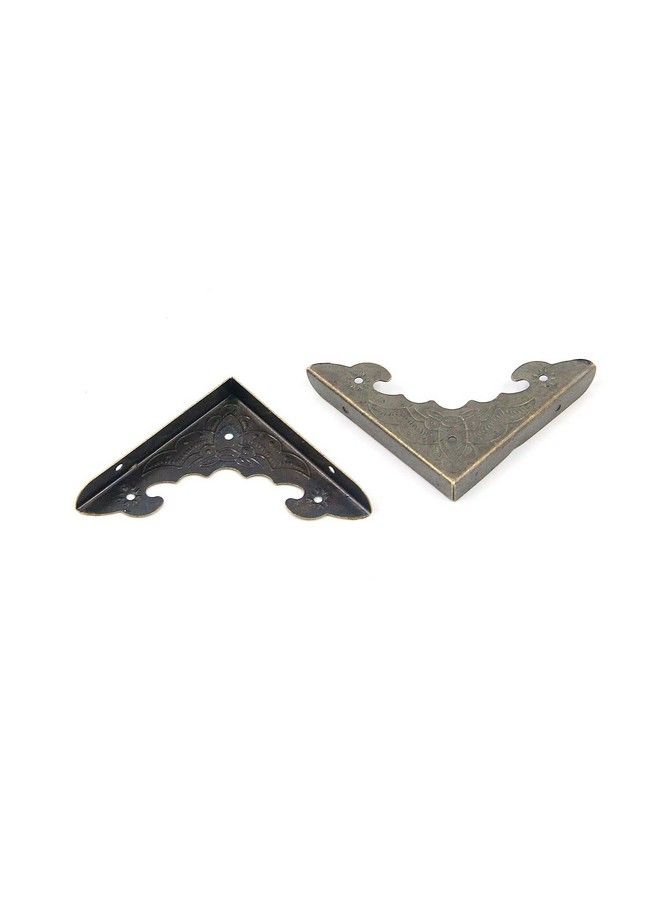 Vintage Metal Box Corner Protector Desk Edge Cover Screw Fixed Furniture Corner Guard 15 9