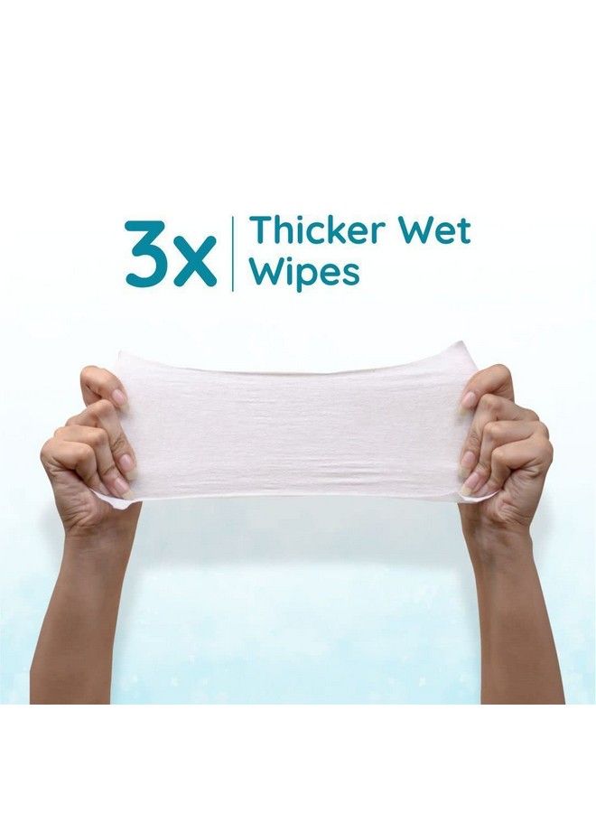 99% Pure Water Baby Wipes Pack Of 4 (40 X 4 Wipes) ; Travel Friendly Pack Made With Plant Based Fabric