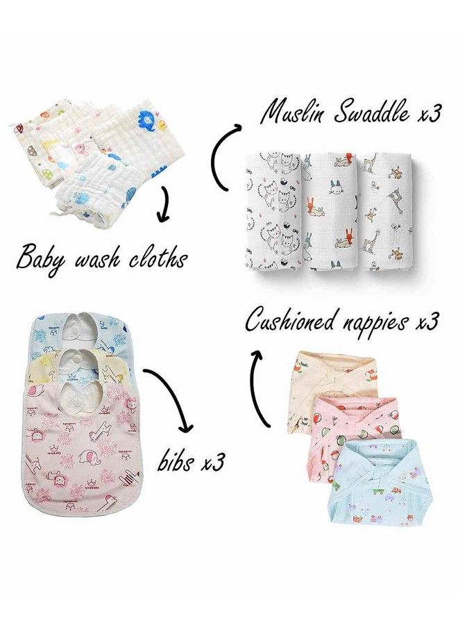 New Born Baby Hospital Essentials Gift Box Multicolorpack Of 27 Items