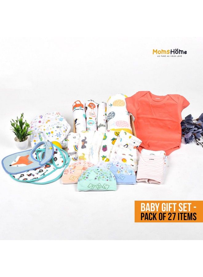 New Born Baby Hospital Essentials Gift Box Multicolorpack Of 27 Items