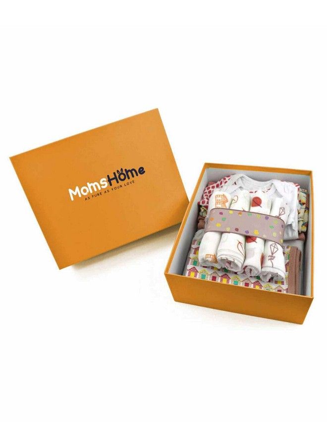 New Born Baby Essentials Gift Box Multicolorpack Of 35