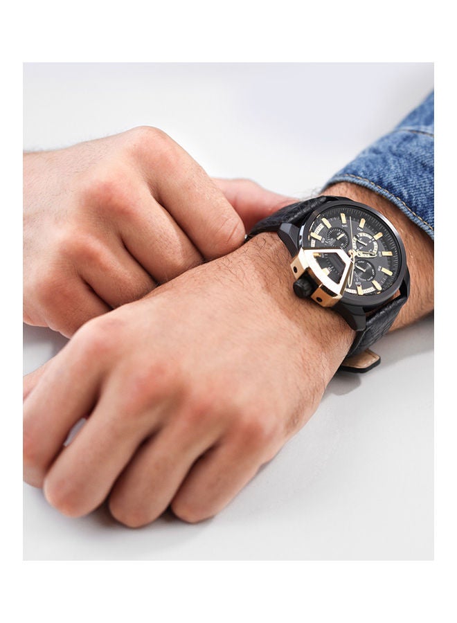 men Analog Round Shape Stainless Steel Wrist Watch JF00057 - 46 Mm