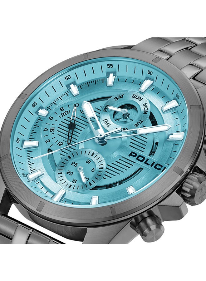 men Analog Round Shape Stainless Steel Wrist Watch JK00046 - 45 Mm