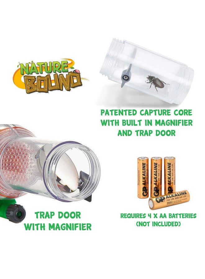 Bug Catcher Vacuum With Light Up Critter Habitat Case For Backyard Exploration Complete Kit For Kids Includes Vacuum And Cage Green