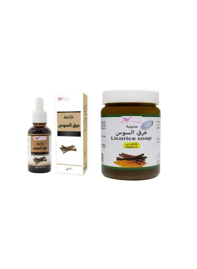 licorice extract 30 ML with Licorice Soap 500g