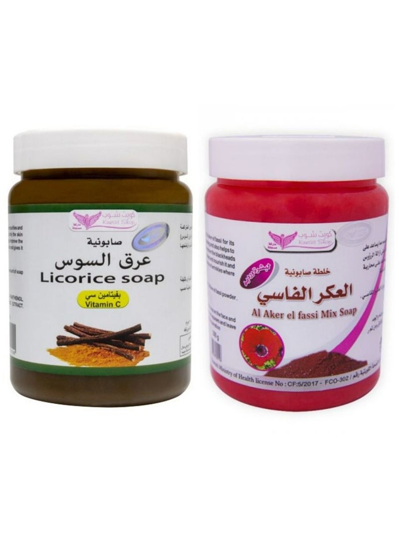 Licorice Soap 500 ML+Alaker Alfassi Mixture soap