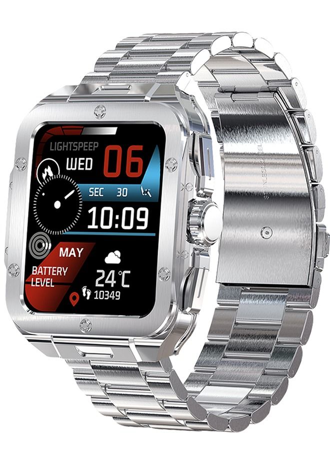 Smart Watch for Men, Bluetooth Calling Fitness Tracker with Heart Rate Blood Oxygen Monitor IP68 Waterproof Classic Men Sports Watch for iOS Android