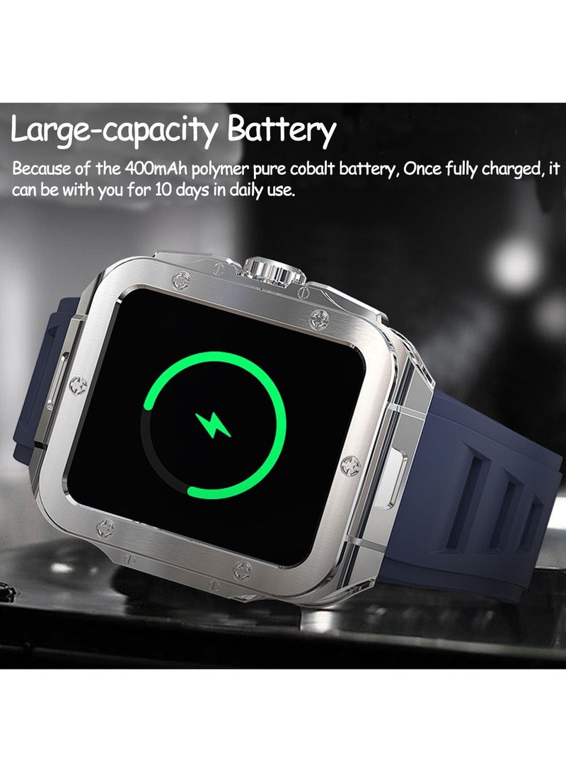Smart Watch for Men, Bluetooth Calling Fitness Tracker with Heart Rate Blood Oxygen Monitor IP68 Waterproof Classic Men Sports Watch for iOS Android
