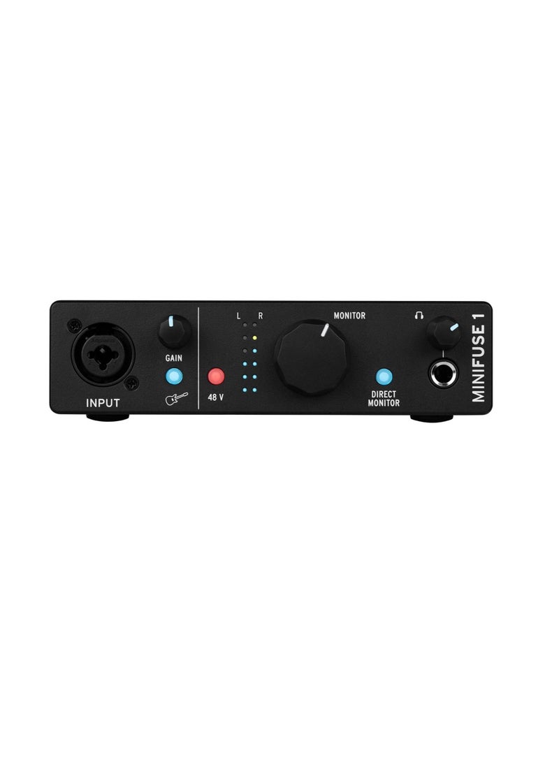 Arturia MiniFuse 1 USB Type-C Audio Interface (Black)