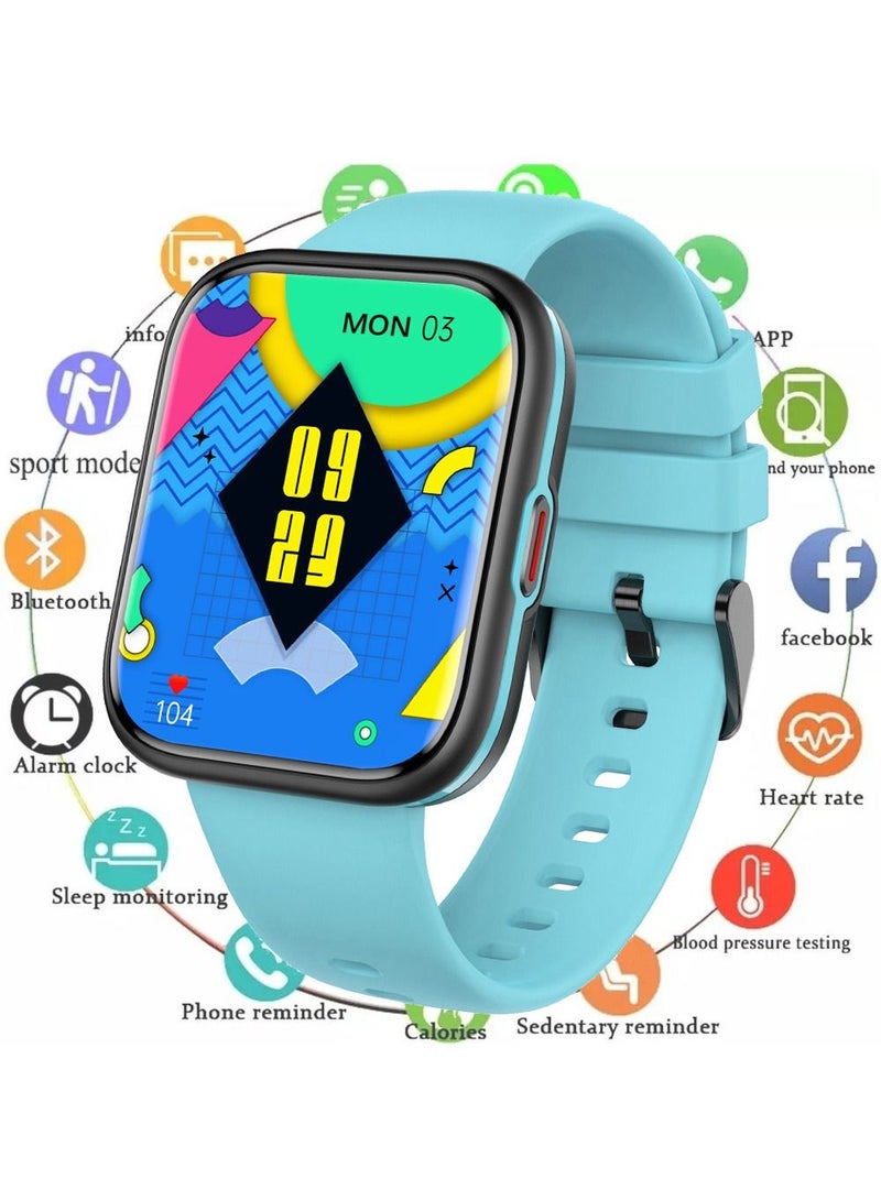 Sports Men's Smartwatch Fitness Tracker Waterproof Smart Watch for Men Women, Heart Rate Blood Pressure Monitor, Bluetooth Calls