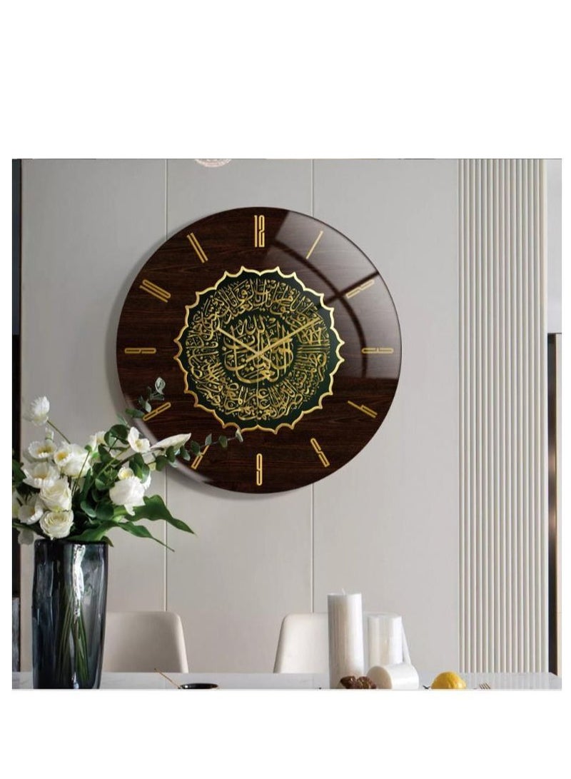 Acrylic Surah Al Ikhlas Wall Clock Islamic Calligraphy Gifts Eid Gift Ramadan Decor Luxury For Home 30cm