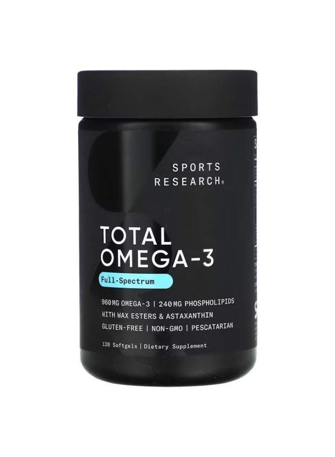 Sports Research Total Omega-3 120 Softgels