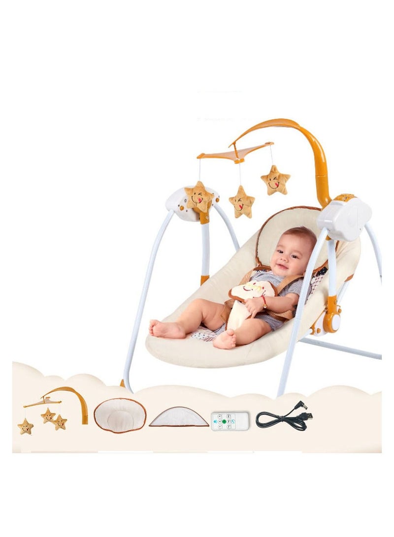 Baby Rocker Baby Electric Rocking Chair Recliner Comfort Chair Sleeping Baby Electric Rocking Chair with Baby Newborn-BR