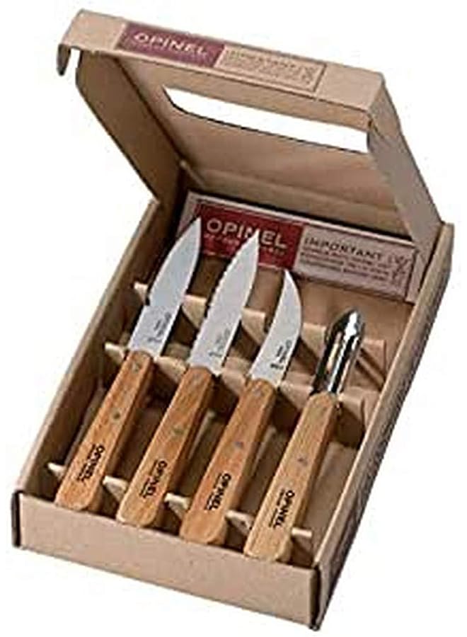Opinel Essentials Knives 4pcs Set Natural