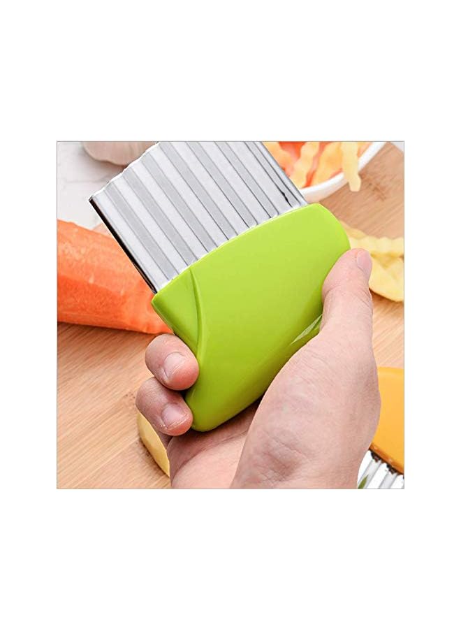 Stainless Steel Vegetable, Fruit Crinkle Wavy Cutter Blade Knife